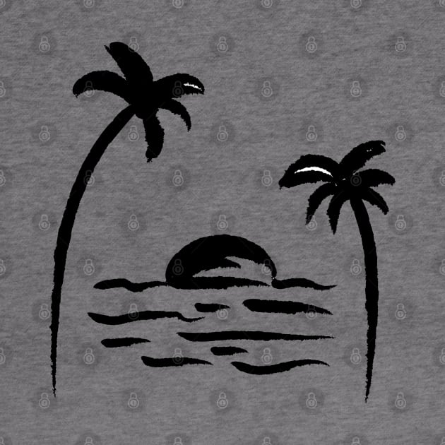 black palm trees design by Artistic_st